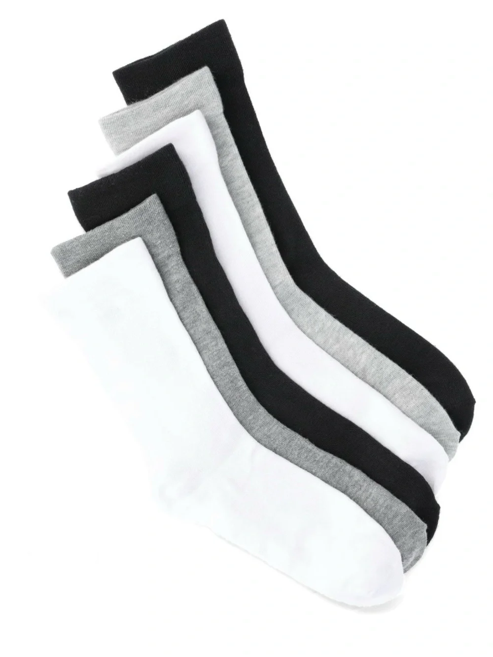 2 Joyspun Women's Essentials Crew Dress Socks, 6-Pack, Fits Shoe Sizes 4-10